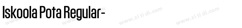 Iskoola Pota Regular字体转换